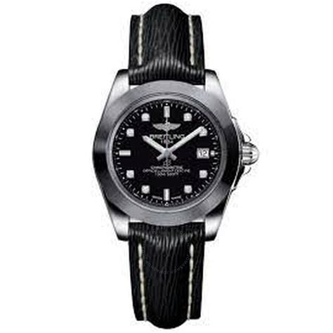 Breitling Galactic 32 Sleek Quartz Diamond Black Dial 